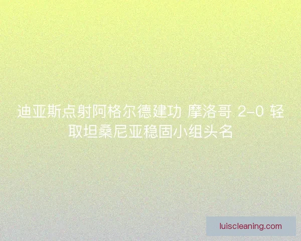 迪亚斯点射阿格尔德建功 摩洛哥 2-0 轻取坦桑尼亚稳固小组头名